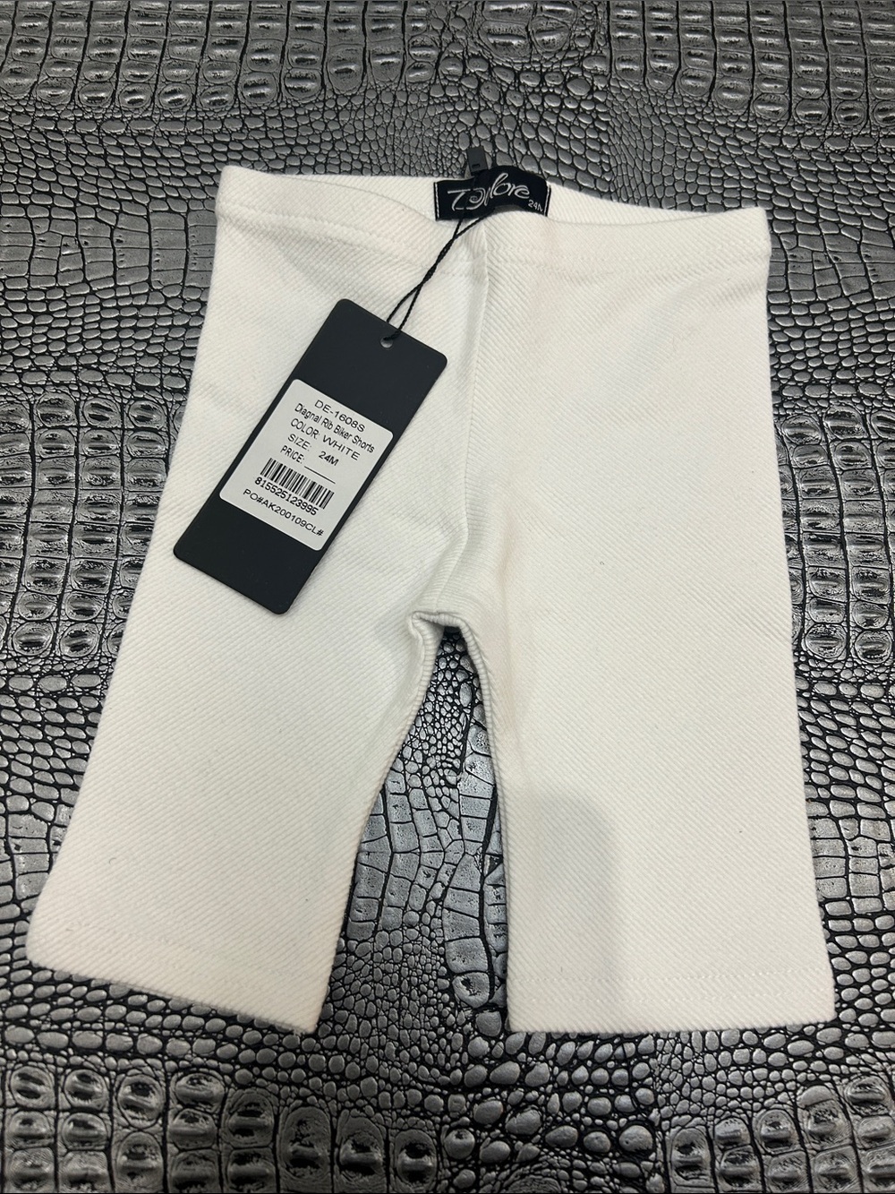 White Ribbed Knit Kids Leggings BRAND NEW